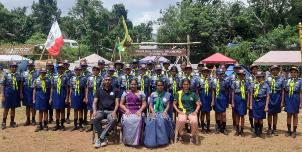 Girl Scouts of Vishaka Girls College Participated in the 31st Wattala Ja Ala District Camp held at Batuwatta Maha Vidyalaya on 15.16.17 and 18