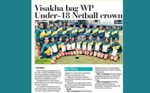 Vishaka Bag Western Province Under 18 Netball Crown
